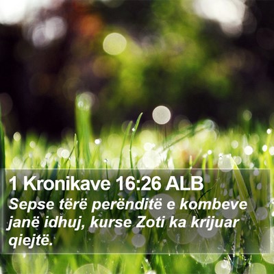 1 Kronikave 16:26 ALB Bible Verse Image