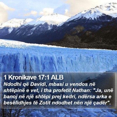 1 Kronikave 17:1 ALB Bible Verse Image