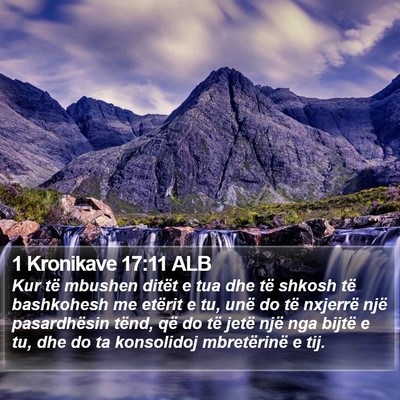 1 Kronikave 17:11 ALB Bible Verse Image