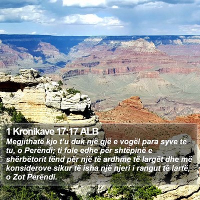 1 Kronikave 17:17 ALB Bible Verse Image