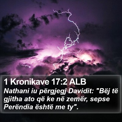1 Kronikave 17:2 ALB Bible Verse Image