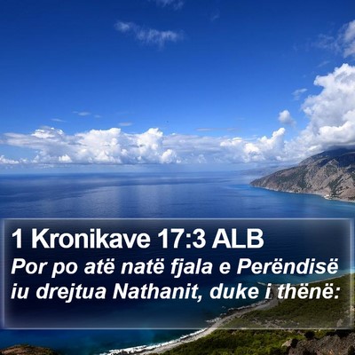 1 Kronikave 17:3 ALB Bible Verse Image