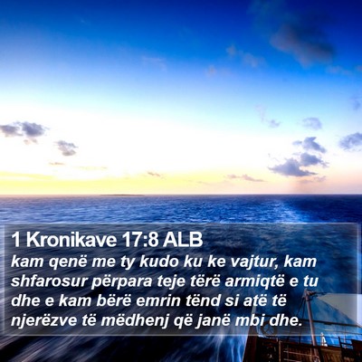 1 Kronikave 17:8 ALB Bible Verse Image