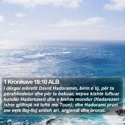 1 Kronikave 18:10 ALB Bible Verse Image