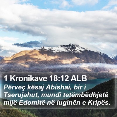 1 Kronikave 18:12 ALB Bible Verse Image