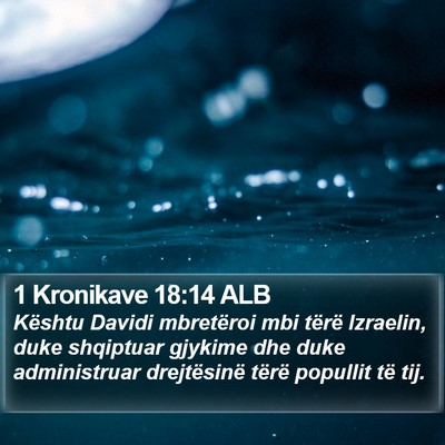 1 Kronikave 18:14 ALB Bible Verse Image