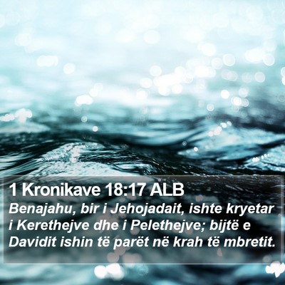 1 Kronikave 18:17 ALB Bible Verse Image