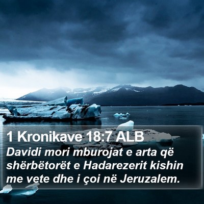 1 Kronikave 18:7 ALB Bible Verse Image