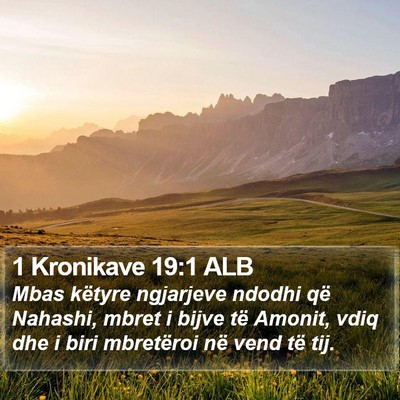 1 Kronikave 19:1 ALB Bible Verse Image