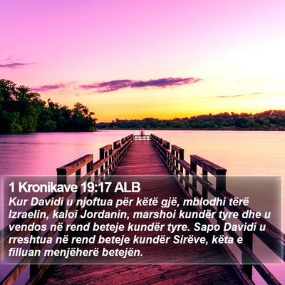 1 Kronikave 19:17 ALB Bible Verse Image