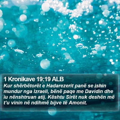 1 Kronikave 19:19 ALB Bible Verse Image