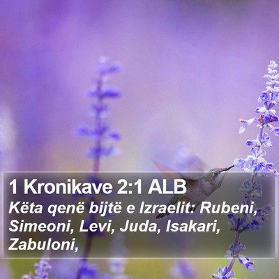 1 Kronikave 2:1 ALB Bible Verse Image