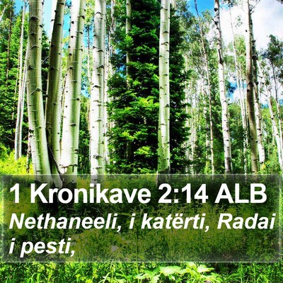 1 Kronikave 2:14 ALB Bible Verse Image