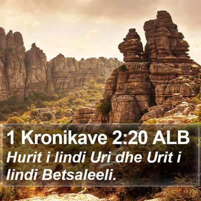 1 Kronikave 2:20 ALB Bible Verse Image