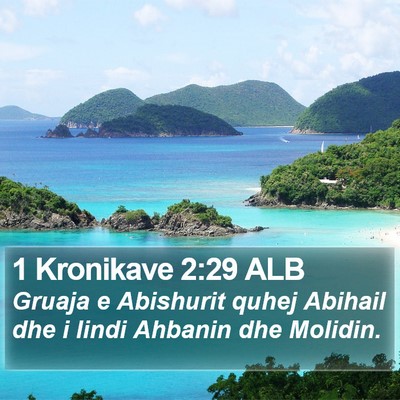 1 Kronikave 2:29 ALB Bible Verse Image
