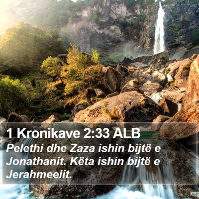 1 Kronikave 2:33 ALB Bible Verse Image