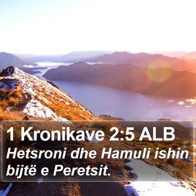 1 Kronikave 2:5 ALB Bible Verse Image