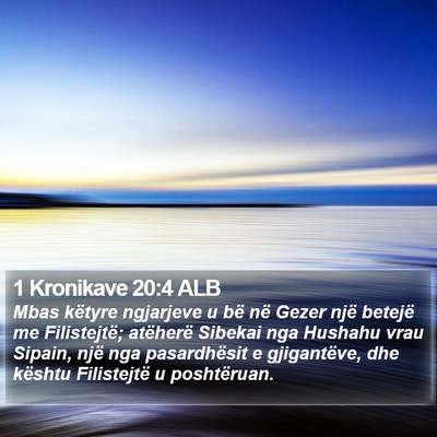 1 Kronikave 20:4 ALB Bible Verse Image