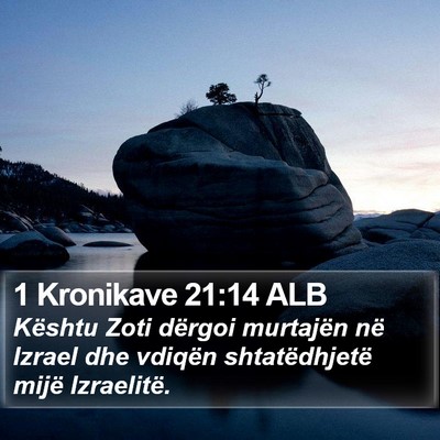1 Kronikave 21:14 ALB Bible Verse Image