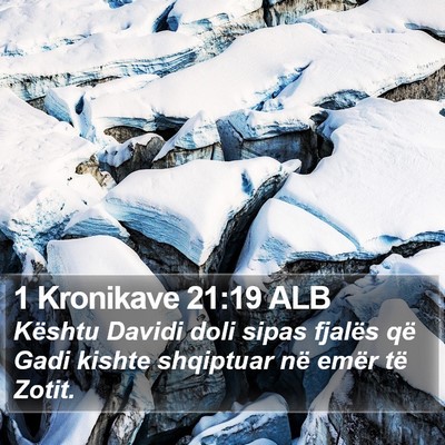 1 Kronikave 21:19 ALB Bible Verse Image