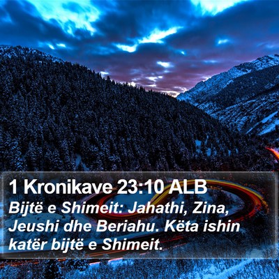 1 Kronikave 23:10 ALB Bible Verse Image