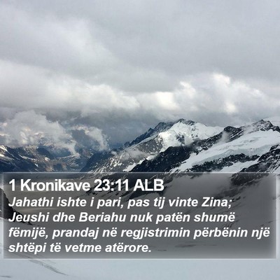 1 Kronikave 23:11 ALB Bible Verse Image