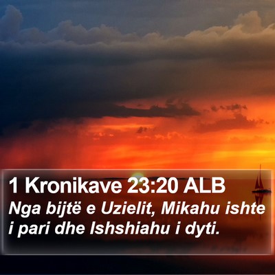 1 Kronikave 23:20 ALB Bible Verse Image