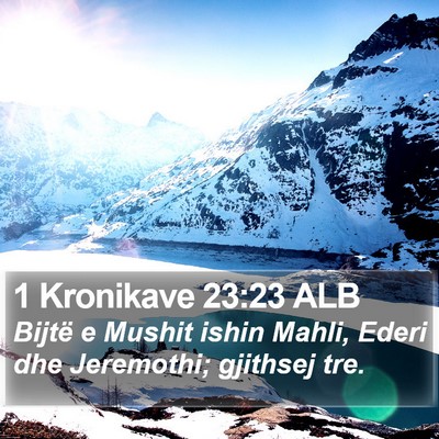1 Kronikave 23:23 ALB Bible Verse Image
