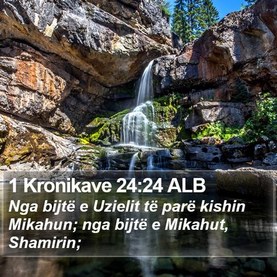 1 Kronikave 24:24 ALB Bible Verse Image