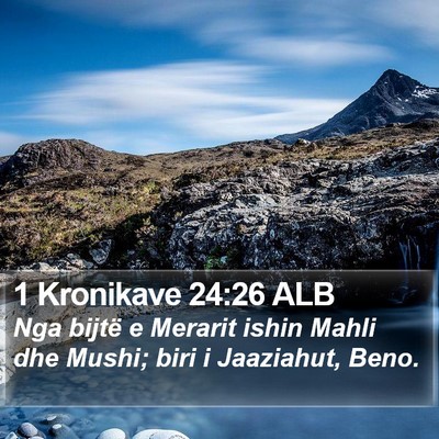 1 Kronikave 24:26 ALB Bible Verse Image