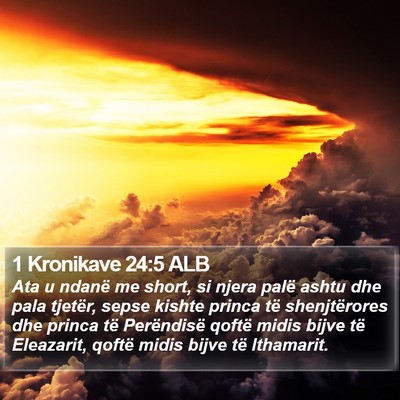 1 Kronikave 24:5 ALB Bible Verse Image
