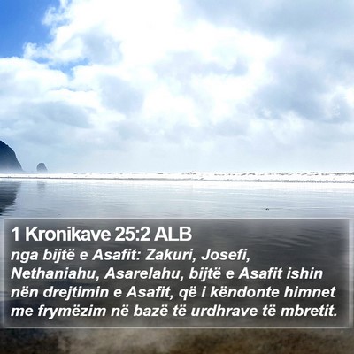 1 Kronikave 25:2 ALB Bible Verse Image