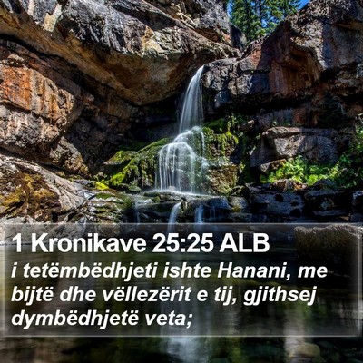 1 Kronikave 25:25 ALB Bible Verse Image