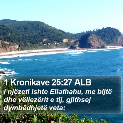 1 Kronikave 25:27 ALB Bible Verse Image