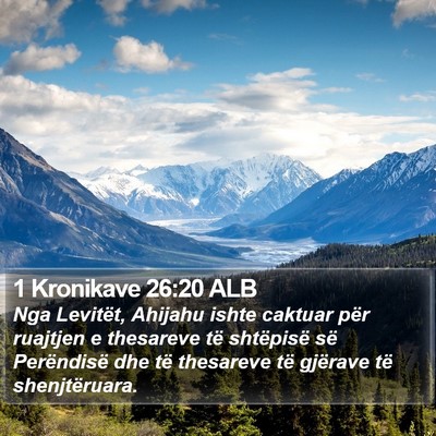 1 Kronikave 26:20 ALB Bible Verse Image