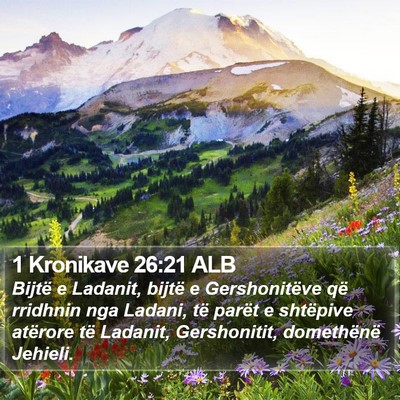 1 Kronikave 26:21 ALB Bible Verse Image