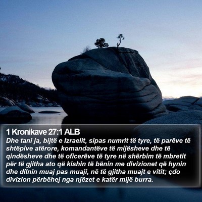 1 Kronikave 27:1 ALB Bible Verse Image