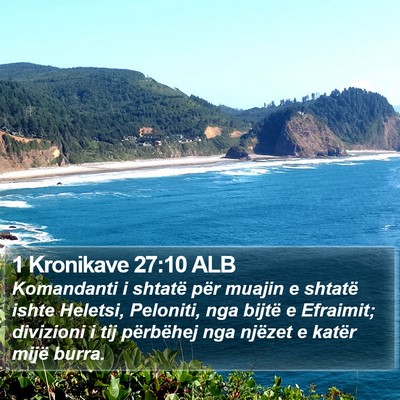 1 Kronikave 27:10 ALB Bible Verse Image