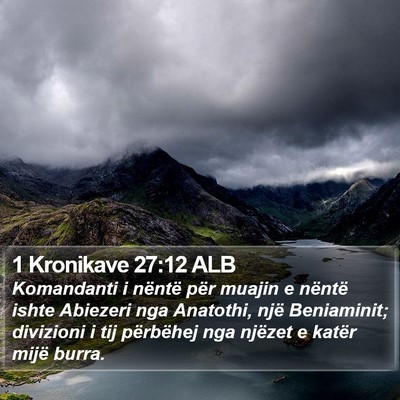 1 Kronikave 27:12 ALB Bible Verse Image