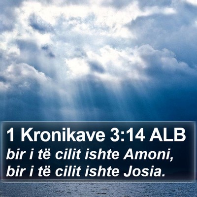 1 Kronikave 3:14 ALB Bible Verse Image