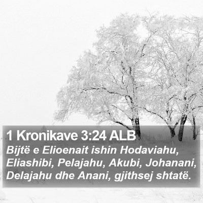 1 Kronikave 3:24 ALB Bible Verse Image