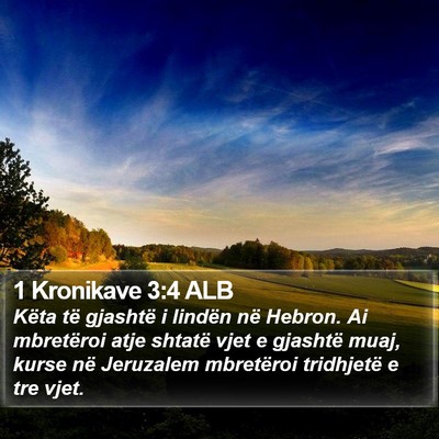 1 Kronikave 3:4 ALB Bible Verse Image