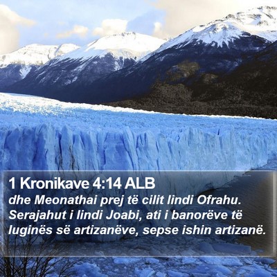 1 Kronikave 4:14 ALB Bible Verse Image