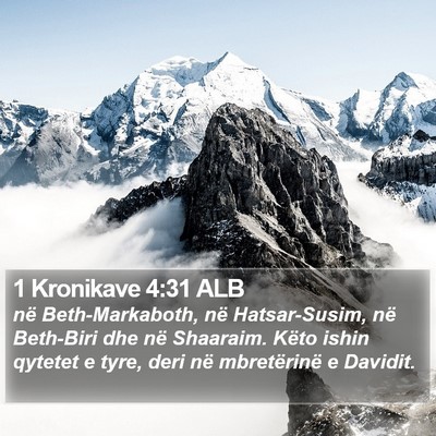 1 Kronikave 4:31 ALB Bible Verse Image