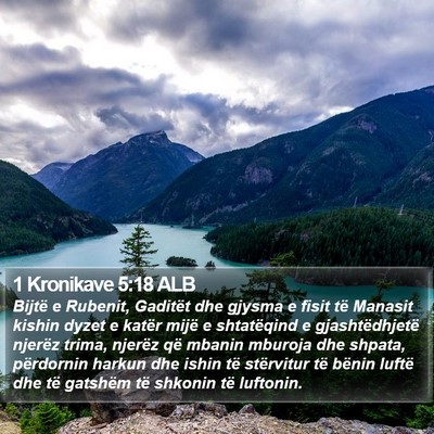 1 Kronikave 5:18 ALB Bible Verse Image