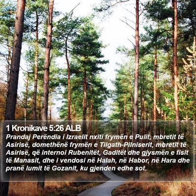 1 Kronikave 5:26 ALB Bible Verse Image