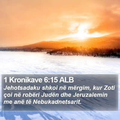 1 Kronikave 6:15 ALB Bible Verse Image