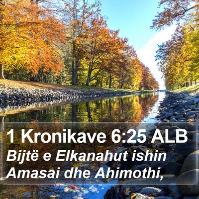 1 Kronikave 6:25 ALB Bible Verse Image