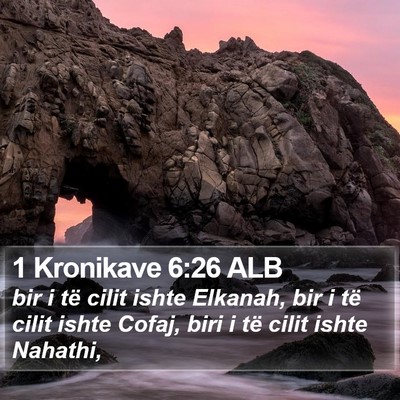 1 Kronikave 6:26 ALB Bible Verse Image