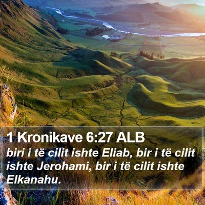 1 Kronikave 6:27 ALB Bible Verse Image